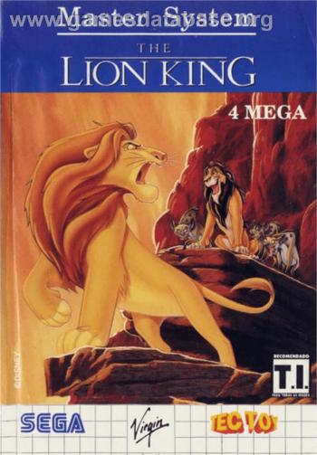 Cover Lion King, The for Master System II